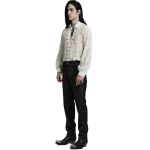 Chemise 'Piranha' en Velours Blanc