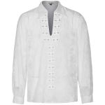 White 'Piranha' Velvet Shirt