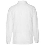 White 'Piranha' Velvet Shirt