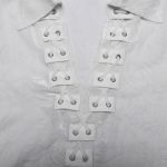 White 'Piranha' Velvet Shirt