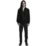 Black 'Piranha' Velvet Shirt