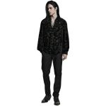 Black 'Piranha' Velvet Shirt