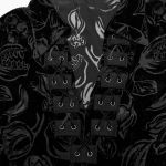 Black 'Piranha' Velvet Shirt