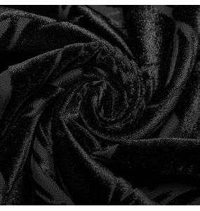 Chemise 'Piranha' en Velours Noir