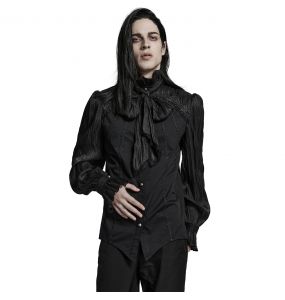 Chemise 'Goth Cage' Noire