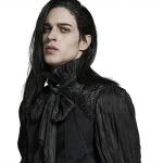 Chemise 'Goth Cage' Noire