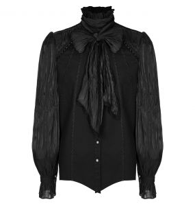 Chemise 'Goth Cage' Noire