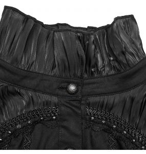 Chemise 'Goth Cage' Noire