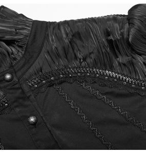 Chemise 'Goth Cage' Noire