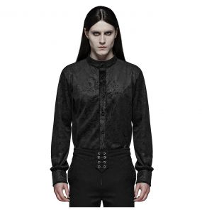 Black 'Nocturn' Brocade Shirt
