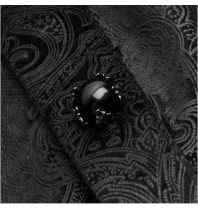 Black 'Nocturn' Brocade Shirt