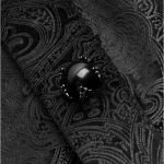 Chemise 'Nocturn' en Brocard Noire