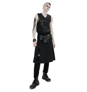 Black 'Walahmar' Kilt