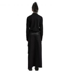 Mi-Jupe Kilt Asymétrique 'Winguric' Noire