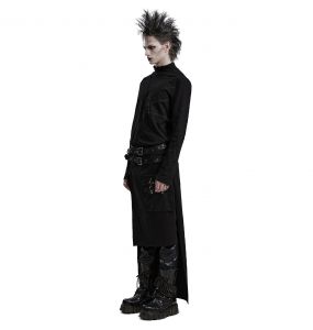 Mi-Jupe Kilt Asymétrique 'Winguric' Noire
