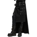 Mi-Jupe Kilt Asymétrique 'Winguric' Noire