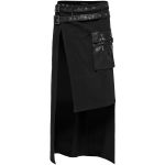 Mi-Jupe Kilt Asymétrique 'Winguric' Noire