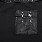 Mi-Jupe Kilt Asymétrique 'Winguric' Noire