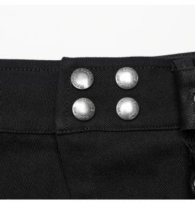 Mi-Jupe Kilt Asymétrique 'Winguric' Noire