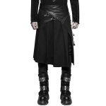 Demi-jupe Amovible Punk 'Alatheus' Noire