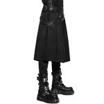 Demi-jupe Amovible Punk 'Alatheus' Noire