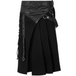 Demi-jupe Amovible Punk 'Alatheus' Noire