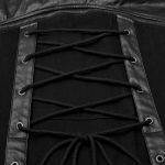 Demi-jupe Amovible Punk 'Alatheus' Noire