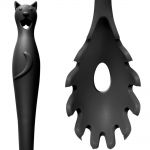 Cuillère à Pâtes 'Cat's Kitchen' Noire