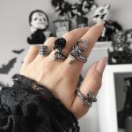 Wild Black Rose Ring