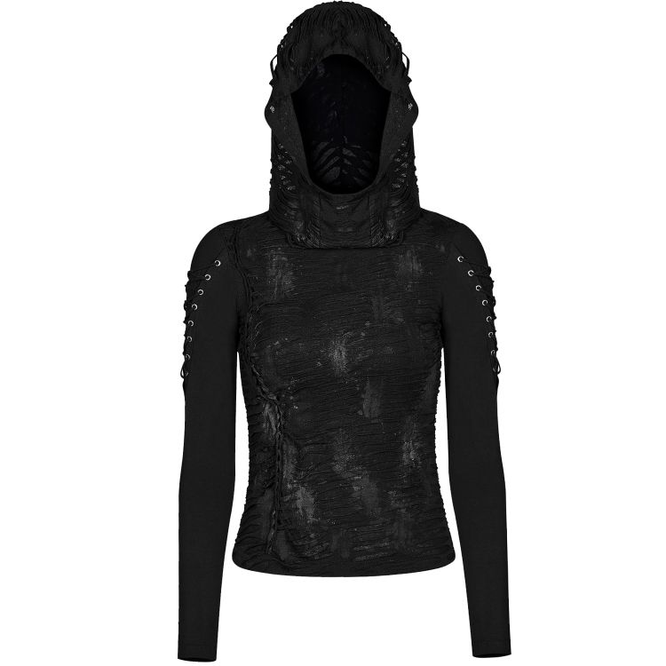 Haut à Capuche 'Destruction Unit' Noir