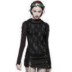 Black Hooded 'Destruction Unit' Top