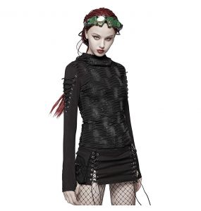 Black Hooded 'Destruction Unit' Top