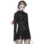 Black Hooded 'Destruction Unit' Top