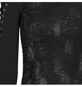 Black Hooded 'Destruction Unit' Top