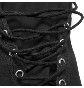 Black Hooded 'Destruction Unit' Top