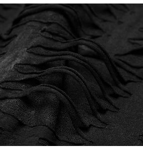 Black Hooded 'Destruction Unit' Top