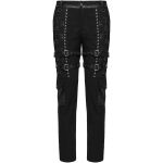 Black 'Metal Punk' Pants