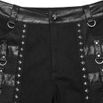 Black 'Metal Punk' Pants
