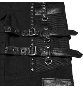 Black 'Metal Punk' Pants
