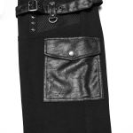 Black 'Metal Punk' Pants