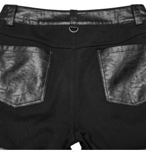 Black 'Metal Punk' Pants