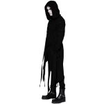 Black 'Darkly Series' Asymmetrical Jacket with Detachable Sleeves