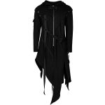 Black 'Darkly Series' Asymmetrical Jacket with Detachable Sleeves
