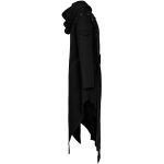 Black 'Darkly Series' Asymmetrical Jacket with Detachable Sleeves