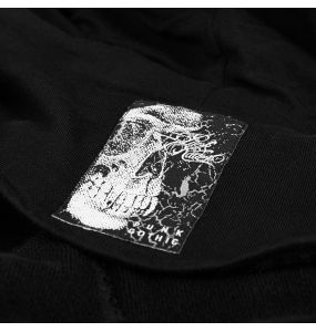 Black 'Darkly Series' Asymmetrical Jacket with Detachable Sleeves