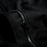 Black 'Darkly Series' Asymmetrical Jacket with Detachable Sleeves