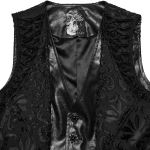 Black 'Goth Palace'  Embroidered Vest