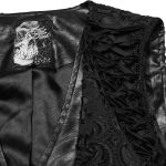 Black 'Goth Palace'  Embroidered Vest
