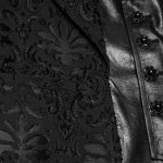 Gilet Brodé 'Goth Palace' Noir