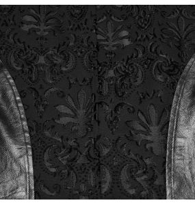 Gilet Brodé 'Goth Palace' Noir